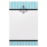 Robin's Egg Blue Flourish stationery