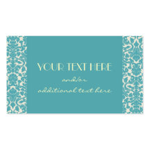 Robin's Egg Damask Business Card