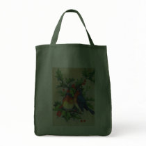 Robins & Holly Christmas Bag