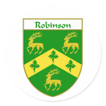 Robinson Coat of Arms/Family Crest Stickers
