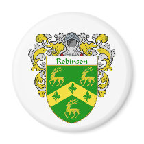 Robinson Coat of Arms (Mantled) Refrigerator Magnet