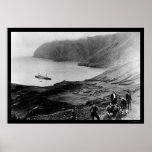Robinson Crusoe Island in Chile 1915 Print