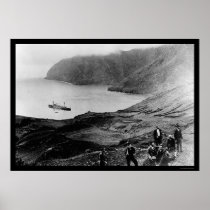 Robinson Crusoe Island in Chile 1915 Print