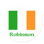 Robinson Irish Flag stickers