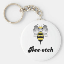 Robobee Bumble Bee Bee-otch Keychain