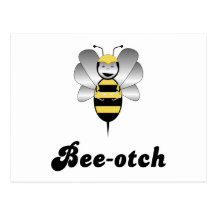 Robobee Bumble Bee Bee-otch Postcard
