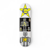 robot attack skate board