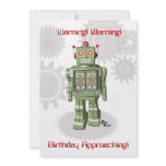 Robot Birthday Invitation