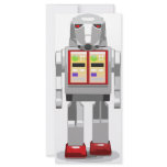 Robot Bookmark rack cards