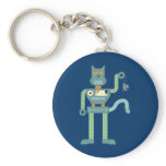 Robot Cat & Wind Up Mouse keychains