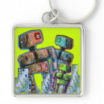 Robot City Keychain