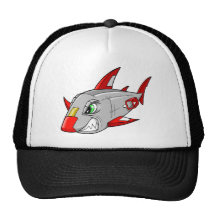 Robot Cyborg Shark  Hat