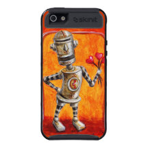 Robot d'amour étuis iPhone 5