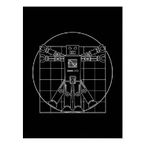 Robot de da Vinci Vitruvian cartes postales
