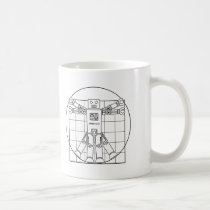 Robot de da Vinci Vitruvian tasses