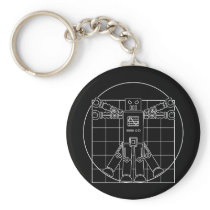Robot de da Vinci Vitruvian porte-clés