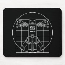 Robot de da Vinci Vitruvian tapis de souris