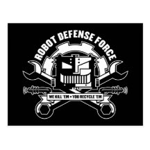 Robot Defence Force Postcard
