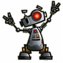 Robot Diz sculpture Cut Out
