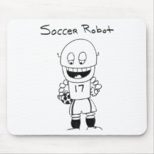Robot du football tapis de souris