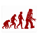 Robot Evolution - from man into robots Postcards