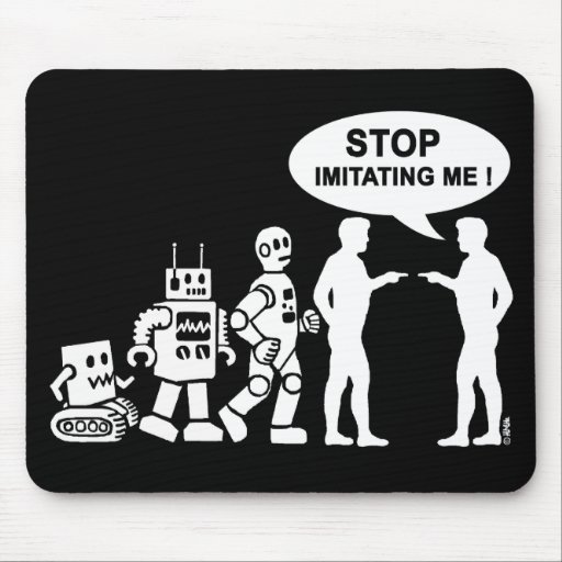 Robot evolution mouse pad