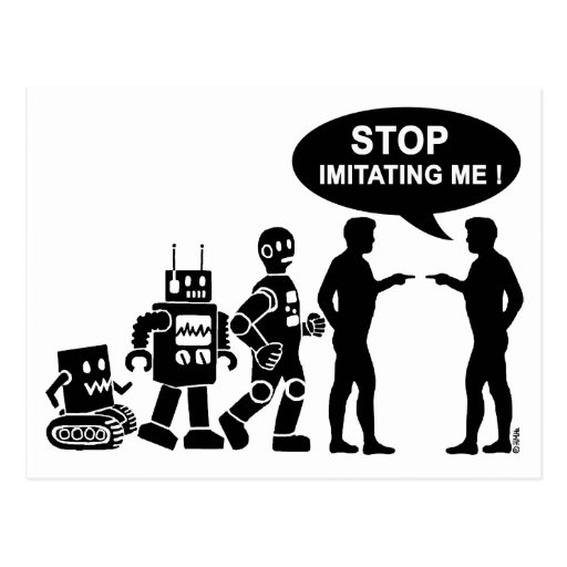 Robot evolution postcards