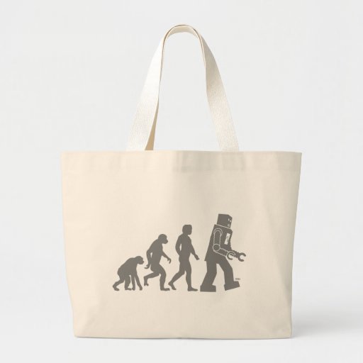 Robot Evolution Tote Bag