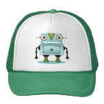 Robot Heart Cap Mesh Hats