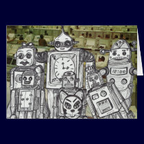 Robot Holiday 10 cards