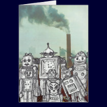 Robot Holiday 6 cards