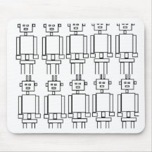 Robot invasion mouse pad