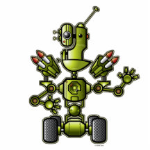 Robot Jinx sculpture Acrylic Cut Out
