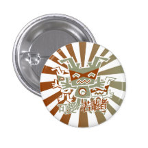 Robot Mascot Pinback Button
