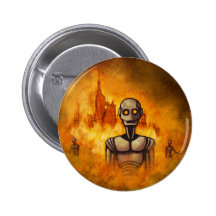 robot revolution scifi button