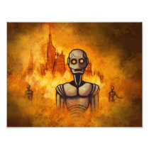 robot revolution scifi photo print