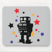 Robot Star Mouse Pads