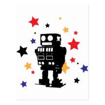 Robot Star Post Cards