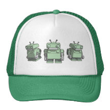Robot Trio Mesh Hat