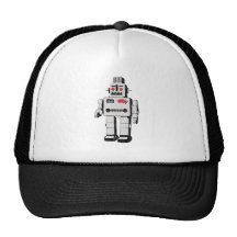robot vintage casquettes de camionneur