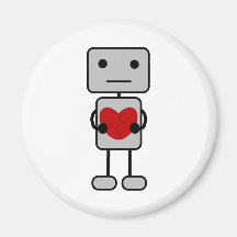 Robot with Heart Magnets