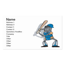 Robotic Batter Business Card Templates