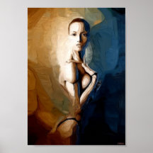 Robotic woman posters
