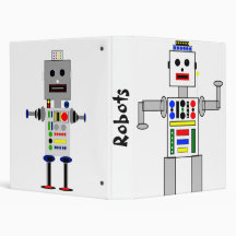 Robots 3 Ring Binders