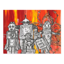 Robots 7 Postcard
