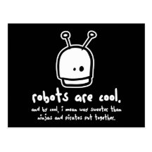 robots are cool2 post cards