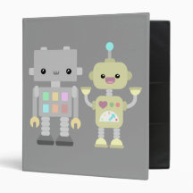 Robots At Play 3 Ring Binder