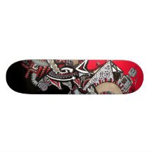 Robots et rectangles skateboards cutomisables