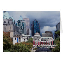 Robson Square, city centre, Vancouver, British Col Card