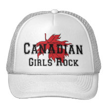Roche canadienne de filles casquettes